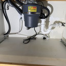 Hoses from dishwasher to garbage disposal and new air gap Hoses from dishwasher to garbage disposal and new air gap