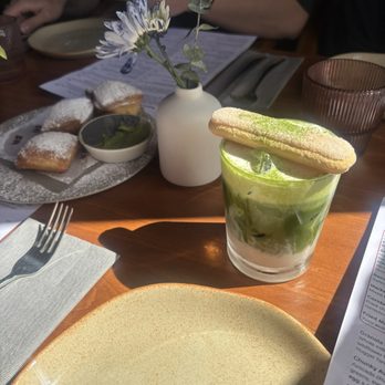Between Us - Beignets and Matcha Latte Tiramisu - Breakfast & Brunch Near Me - San Diego, California Between Us - Beignets and Matcha Latte Tiramisu - Breakfast & Brunch Near Me - San Diego, California