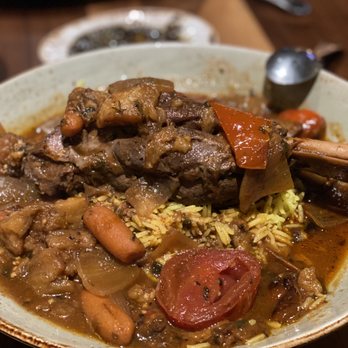 DishDash - Tabsi with braised lamb shank and basmati rice - Middle Eastern Near Me - Sunnyvale, California