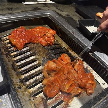 Bullta BBQ - Spicy Chicken bulgogi and Spicy Sauteed Squid - Barbeque Near Me - Sacramento, California Bullta BBQ - Spicy Chicken bulgogi and Spicy Sauteed Squid - Barbeque Near Me - Sacramento, California
