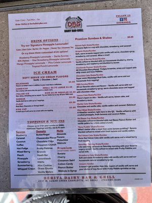 Menu photo 7 Derita Dairy Bar Charlotte, NC Menu photo 7 Derita Dairy Bar Charlotte, NC