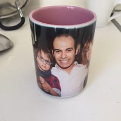 Postal Max - I bought the 11oz. white ceramic mug include printing my family picture on it for less than 70% of the price at Walmart,Love it.