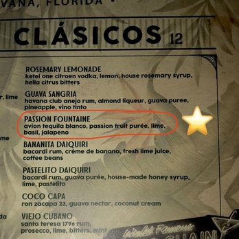 Ball & Chain - My fave cocktail: Passion Fontaine - Music Venues Near Me - Miami, Florida Ball & Chain - My fave cocktail: Passion Fontaine - Music Venues Near Me - Miami, Florida