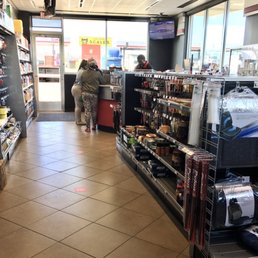 A small pro trucker shop is on one end of the main QT store. A small pro trucker shop is on one end of the main QT store.