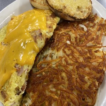 West Lane Bowl - Ham and cheese omelette, hash browns, English muffin. - Bowling Near Me - Stockton, California West Lane Bowl - Ham and cheese omelette, hash browns, English muffin. - Bowling Near Me - Stockton, California