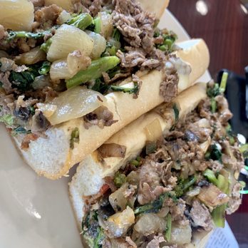 Amato Bros - Cheesesteak w brocRob, fried onions, shrooms - Steakhouses Near Me - Oaklyn, New Jersey Amato Bros - Cheesesteak w brocRob, fried onions, shrooms - Steakhouses Near Me - Oaklyn, New Jersey