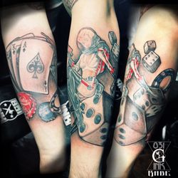 831 INK Tattoo Studio - Fallout themed tattoo done by Monterey Premier tattoo artist Gabe of 831 INK tattoo studio.