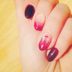 Diana's Nail Art - Why yes, that IS a tiny Gallifrey at sunset. $&^%*%!!!
