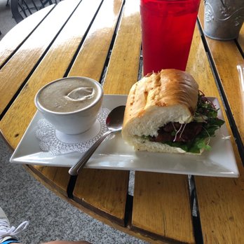 Spuds Waterfront Grill - Turkey blt Half Sandwich & Soup - American Near Me - Sandpoint, Idaho Spuds Waterfront Grill - Turkey blt Half Sandwich & Soup - American Near Me - Sandpoint, Idaho