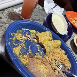 La Fiesta Mexican Restaurant - Strawberry mojito, verde chicken enchiladas