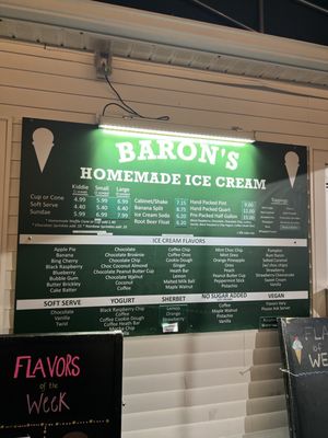Baron's Homemade Ice Cream by null
