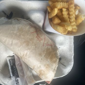 Arby's - The Greek gyro with crinkle cut fries - Fast Food Near Me - Waipahu, Hawaii