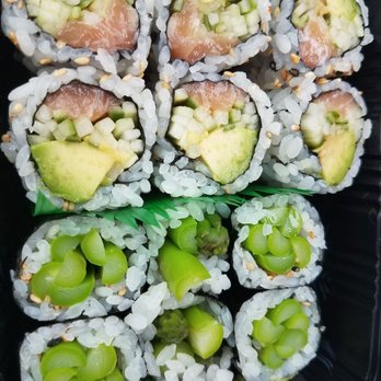 Wild Ginger - Lunch special two sushi rolls. Alaska and asparagus. - Asian Fusion Near Me - Plain City, Ohio