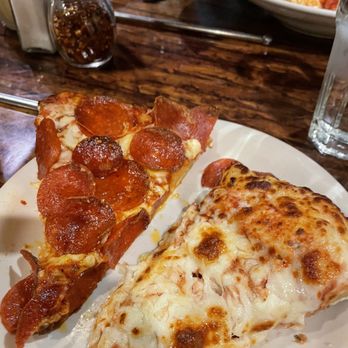 Village Pizzeria - Pepperoni and Quattro Formaggio - Pizza Near Me - Truckee, California