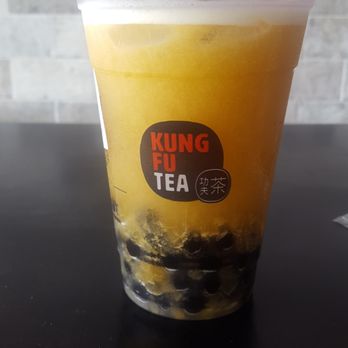 Kung Fu Tea - Pineapple green tea with boba - Coffee & Tea Near Me - San Antonio, Texas Kung Fu Tea - Pineapple green tea with boba - Coffee & Tea Near Me - San Antonio, Texas