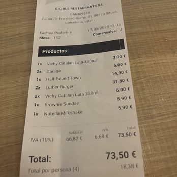 Big Al's - American Near Me - Sitges, B