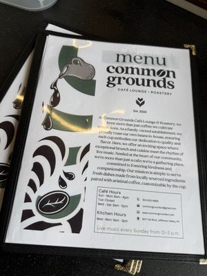 Menu photo 1 Common Grounds Jefferson Valley, NY