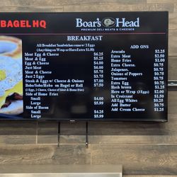 Bagel HQ - Menu