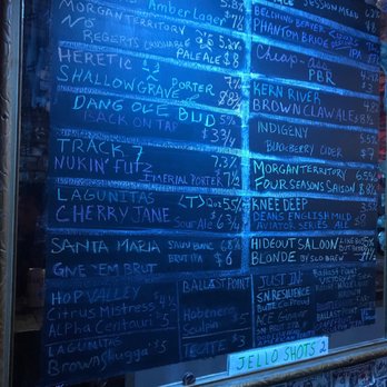 Hideout Saloon - So many different types of beer! - Cocktail Bars Near Me - Mariposa, California