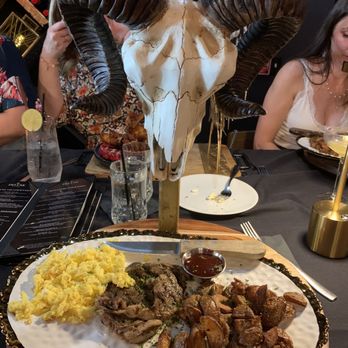 Deluxe Fun Dining - Ribeye with eggs and home style potatoes - Bars Near Me - Charlotte, North Carolina Deluxe Fun Dining - Ribeye with eggs and home style potatoes - Bars Near Me - Charlotte, North Carolina