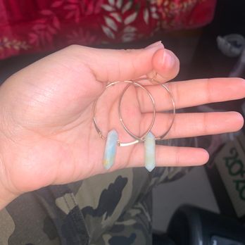 Cosmic Earthly California - They're amozonite hoops so cute - Spiritual Shop Near Me - Upland, California