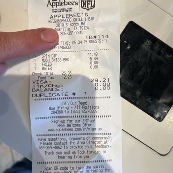 Applebee's Grill + Bar - Proof of visit - Sports Bars Near Me - Amarillo, Texas Applebee's Grill + Bar - Proof of visit - Sports Bars Near Me - Amarillo, Texas