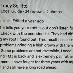 Aquiles J Mas - True View Dental - This was the actual review
