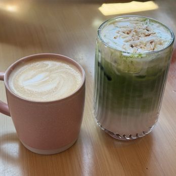 Breezy - Honey lavender latte and Guava Breeze Matcha - Breakfast & Brunch Near Me - San Juan Capistrano, California