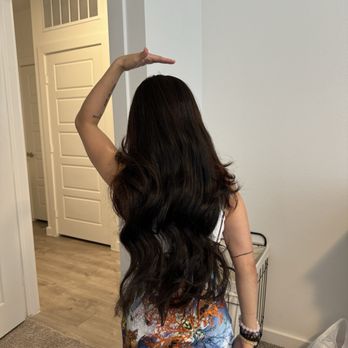 Skye Salon & Spa - A "before" photo. Long an ddark hair. - Hair Salons Near Me - Beaumont, Texas Skye Salon & Spa - A "before" photo. Long an ddark hair. - Hair Salons Near Me - Beaumont, Texas