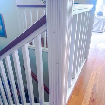 Happy Max Handyman Service - Damage on stairway post from baby gate - Handyman Near Me
