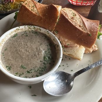 Cafe Brussels - Lobster Sandwich and mushroom soup - Belgian Near Me - Houston, Texas Cafe Brussels - Lobster Sandwich and mushroom soup - Belgian Near Me - Houston, Texas