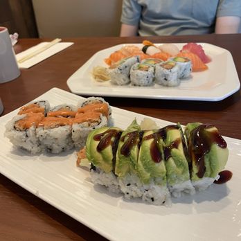 Hee Sushi - two plates of sushi on a table - Japanese Near Me - Mississauga, Ontario