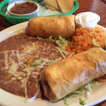 Super Mex - Chimichangas with rice and beans - Mexican Near Me - Fullerton, California Super Mex - Chimichangas with rice and beans - Mexican Near Me - Fullerton, California