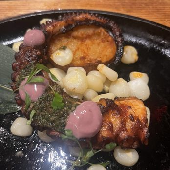 Jarana - Octopus olive cream, corn creme - Peruvian Near Me - Aventura, Florida