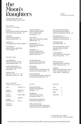Menu photo 6 Moon's Daughter - Thompson San Antonio San Antonio, TX