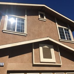 Aberson Plastering - This house had rotting wood siding that we removed and replaced with new stucco siding.