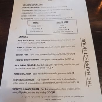 Beverly Bar - Happy Hour menu - Wine Bars Near Me - Beverly Hills, California Beverly Bar - Happy Hour menu - Wine Bars Near Me - Beverly Hills, California