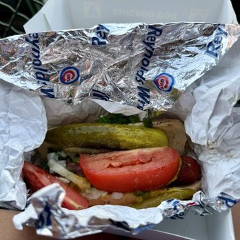 Wrigley Field - A Chicago dog at a ballpark. It doesnt get any better! Wrigley Field! - Stadiums & Arenas Near Me - Chicago, Illinois