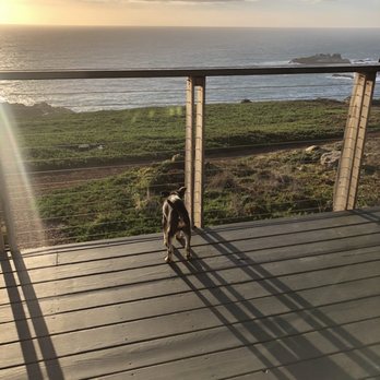 Timber Cove Resort - Our own balcony, during the sunset. - Hotels Near Me - Jenner, California