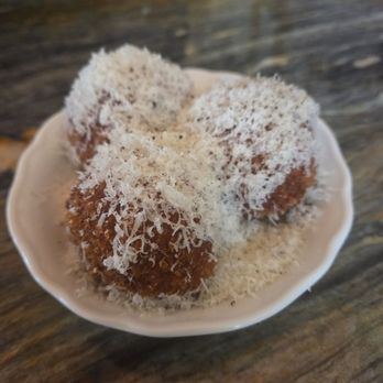 Olia - Arancini - leek, truffle, asiago fresca, parmigiano - Italian Near Me - Edmonton, Alberta