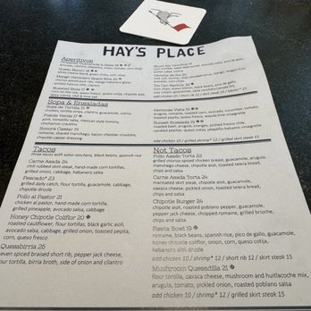 Hay's Place - Menu - Mexican Near Me - Pebble Beach, California Hay's Place - Menu - Mexican Near Me - Pebble Beach, California