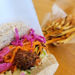 Clover Food Lab - Falafel and fries