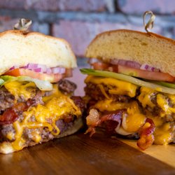 Our famous Avengers Burger, patty stuffed with Bacon and Cheese, have you ordered yours yet?