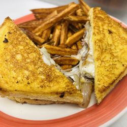 Jenny’s restaurant - Steak cheese melt w/ fries