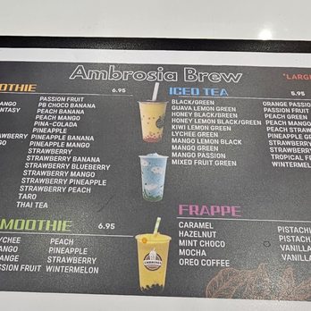 Ambrosia Brew - Menu 1- as of Sept 2026 - Coffee & Tea Near Me - Garden Grove, California Ambrosia Brew - Menu 1- as of Sept 2026 - Coffee & Tea Near Me - Garden Grove, California