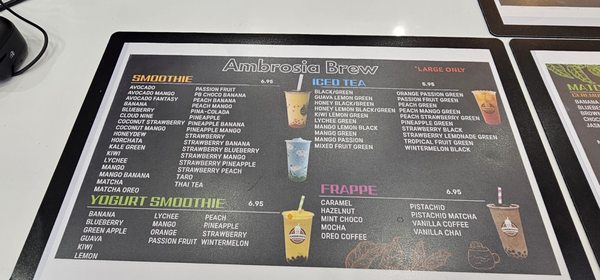 Menu photo 2 Ambrosia Brew Garden Grove, CA Menu photo 2 Ambrosia Brew Garden Grove, CA