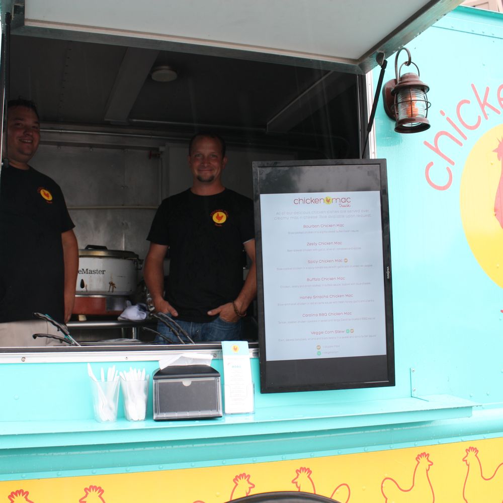 Chicken Mac Truck - Owners Casey and Jarod inside the Chicken Mac Truck. - Food Trucks Near Me