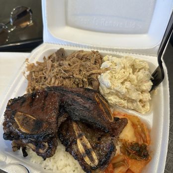 Hapa Food - Kalbi and kahlua pig combo platter - Hawaiian Near Me - Phoenix, Arizona Hapa Food - Kalbi and kahlua pig combo platter - Hawaiian Near Me - Phoenix, Arizona