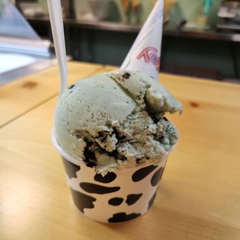 Bigfoot Fudge Factory - Prince Pucklers mint chocolate chip double scoop. - Desserts Near Me - Creswell, Oregon Bigfoot Fudge Factory - Prince Pucklers mint chocolate chip double scoop. - Desserts Near Me - Creswell, Oregon