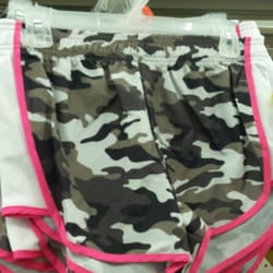 Dollar General - Pink lined army shorts at dollar General. Ok.